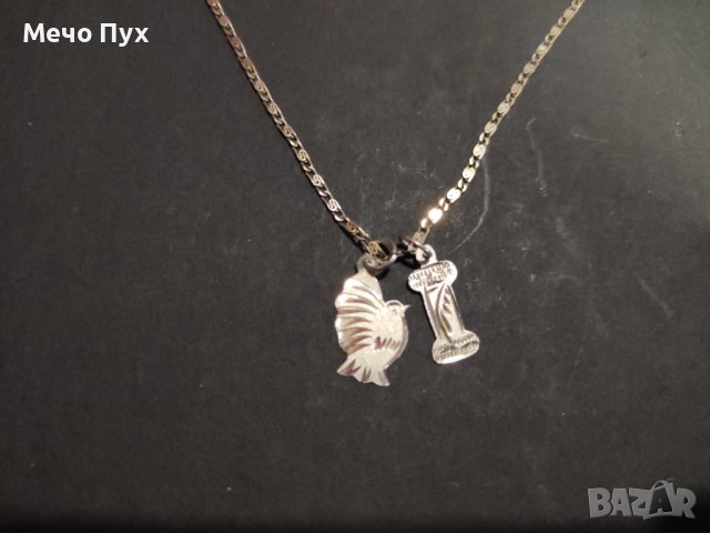 Сребърен синджир с висукли (2), снимка 4 - Колиета, медальони, синджири - 37544775