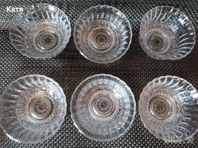 Комплект от 6 бр купички, снимка 4 - Чинии - 50840174