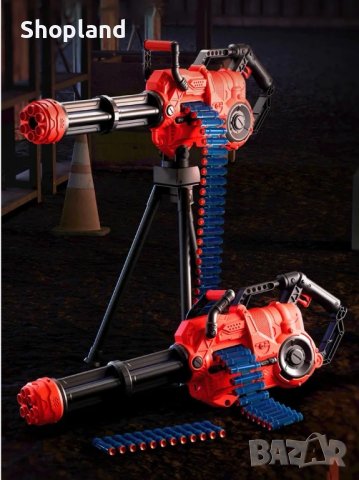 Детска автоматична картечница с 40 броя меки патрони, снимка 9 - Други - 43422137