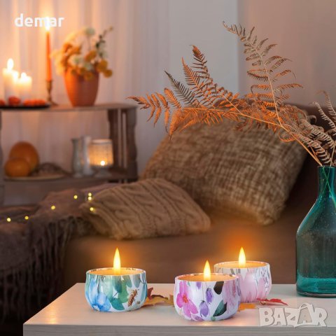 AIMASI Комплект от 3 ароматизирани свещи, подарък за жени , снимка 7 - Декорация за дома - 43973057