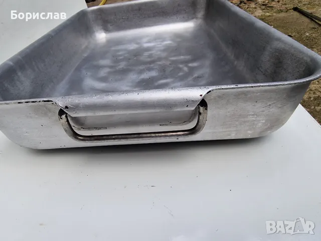 Алуминиева тава с неръждаеми дръжки, снимка 6 - Съдове за готвене - 49689818