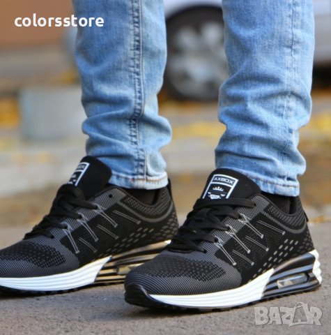 Мъжки маратонки - черни - 87151-1, снимка 2 - Маратонки - 35382196