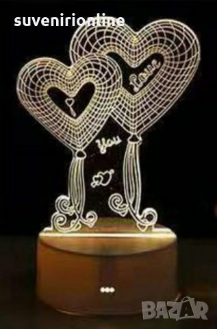 3 d лед лампа за декорация 