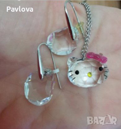 Сваровски оригинално колие  Swarovski, снимка 2 - Обеци - 36405462