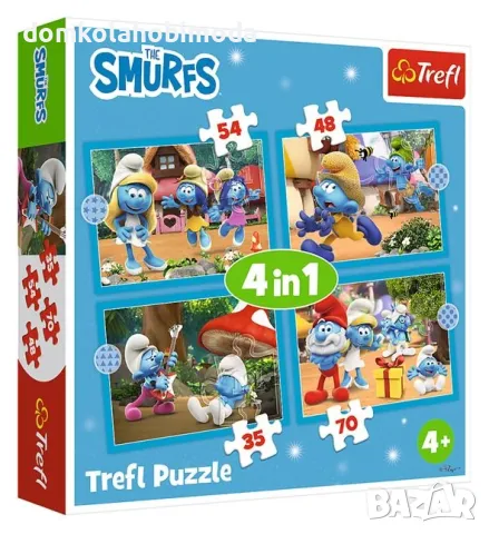 Пъзел Trefl, Смърфовете, 200 части, 48х34 см