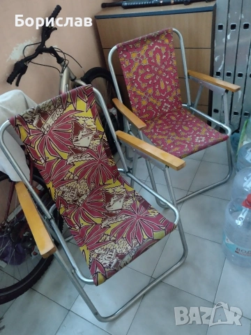 Сгъваем алуминиев къмпинг/плажен стол