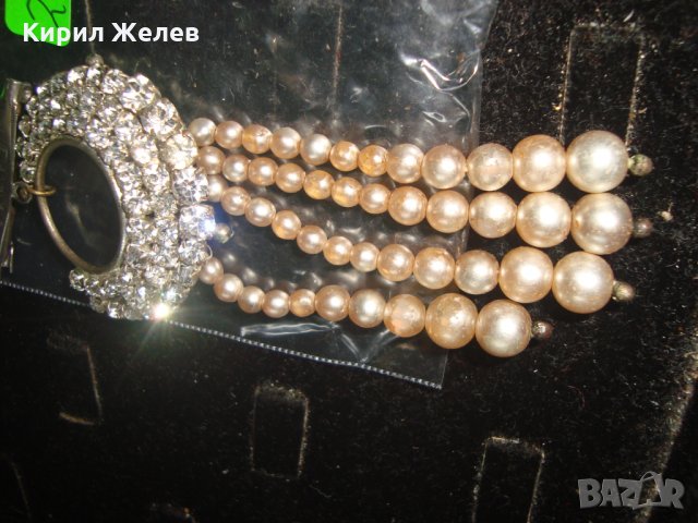 ПРЕКРАСНА ПЕРЛЕНА БРОШКА с ЦИРКОНИ ПАРИЖ 20837, снимка 6 - Други - 32241217