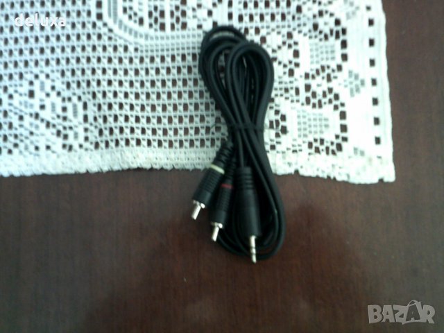 Аудио кабел 2 чинча мъжки- 1 стерео жак мъжки