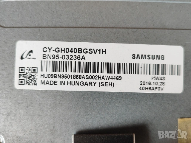 Main board BN94-08118W от TV SAMSUNG UE40J5100AW на части BN44-00698A, снимка 5 - Части и Платки - 53593729