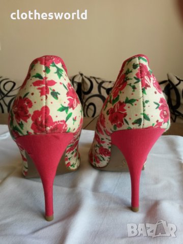 Дамски обувки на цветя с ток New Look, снимка 6 - Дамски обувки на ток - 11694904