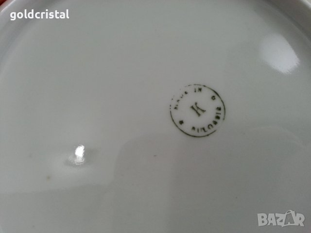 Стар български порцелан чинии дълбоки и плитки, снимка 5 - Антикварни и старинни предмети - 36770718