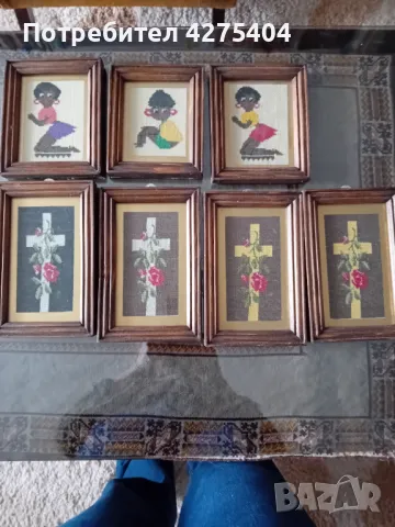 Ръчно изработена бродерия в рамка