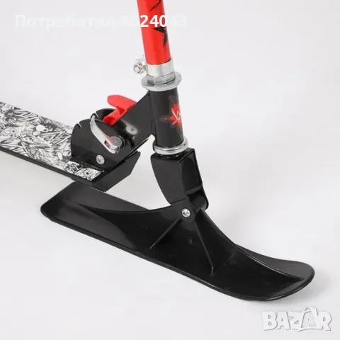 Детска тротинетка за пързаляне по сняг и каране по асфалт, снимка 5 - Скутери и тротинетки - 47905031