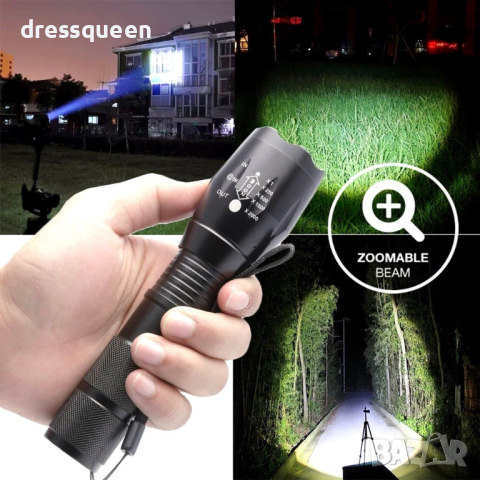 X6-902 CREE LED фенер с презареждаща акумулаторна батерия