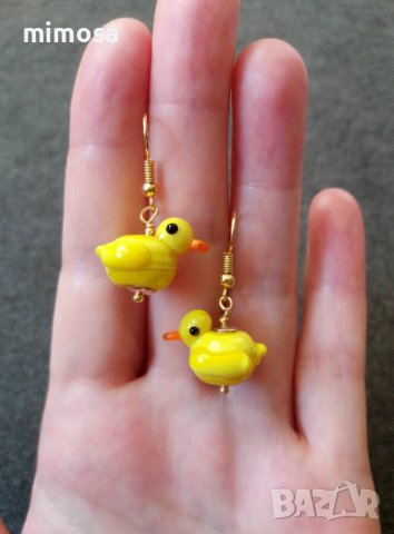 Обеци стъклени фигурки, снимка 10 - Обеци - 43061262