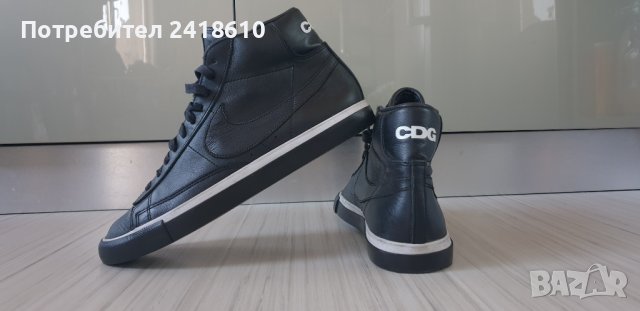 Nike x Comme Des Carcons Leather Sneakers Mens Size 42/26.5 UK 7.5 US 8.5 ОРИГИНАЛ! Мъжки Кецове Ест, снимка 3 - Кецове - 43989124