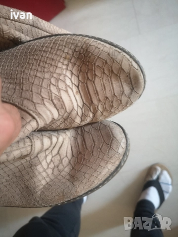 дамски дизайнерски ботуши от естествена змийска кожа 39 , снимка 10 - Дамски ботуши - 51895773