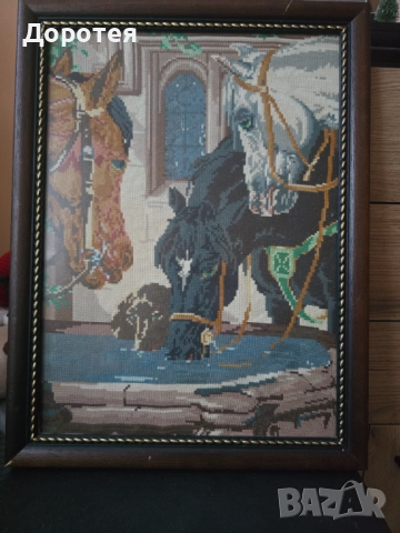 Гоблен,,Коне на водопой,,