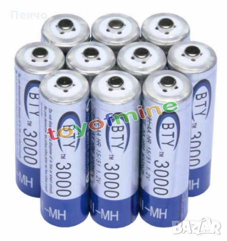 4 бр x AA 3000 mAh 1.2V Ni-MH акумулаторни батерии акумулаторна батерия презареждащи за MP3 фотоапар, снимка 5 - Други стоки за дома - 26444293