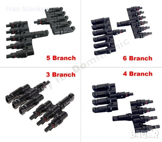 Соларни МС4 конектори и преходници 2/1, 3/1, 4/1, 5/1, снимка 2 - Друга електроника - 28923725