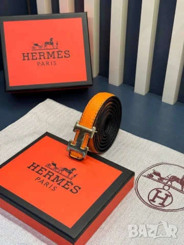 колан от естествена кожа в кутия hermes gucci , снимка 2 - Колани - 50751456