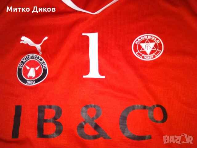 Midtjylland тениска Пума дълъг ръкав №1 размер ХЛ, снимка 2 - Футбол - 28200822