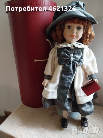 Винтидж порцеланова кукла на Х. Самюел Клер, колекционерска лимитирана серия като нова, снимка 12 - Декорация за дома - 52069202