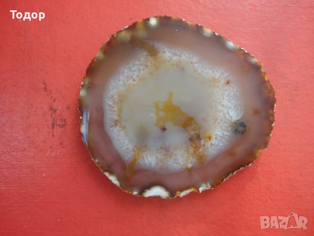 Полиран минерал ахат халцедон 2, снимка 5 - Колекции - 43937046