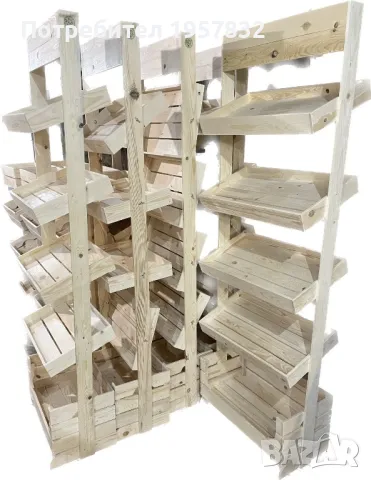 Стелажи за хляб от дърво, снимка 3 - Стелажи и щандове - 48841247