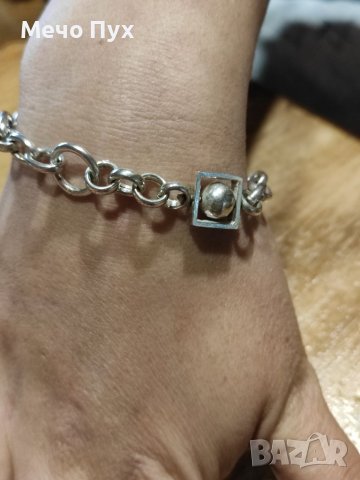 Сребърна гривна (72), снимка 5 - Гривни - 39061161