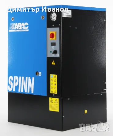 Винтов компресор италиански ABAC SPINN5,5 8 400/50 7.5 Hp 5.5 kW 8 бара, снимка 3 - Други машини и части - 50318842
