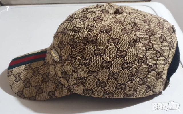 Оригинален кожен колан и шапка Gucci Italy , снимка 5 - Колани - 52058810