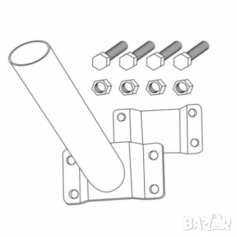Устойчив и сигурен държач за улична лампа с монтажен комплект, снимка 2 - Други стоки за дома - 50642358