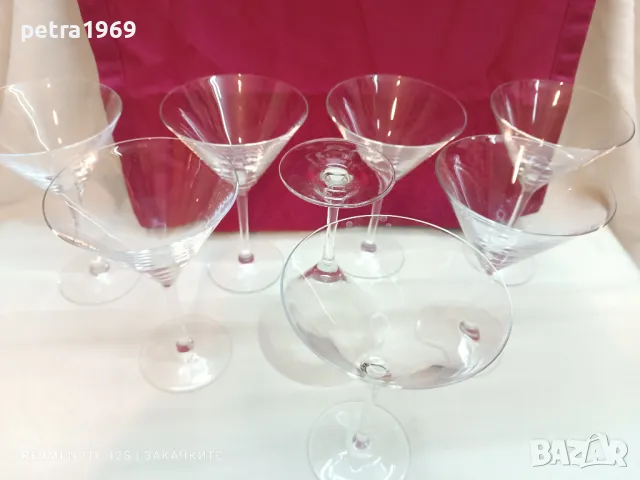 Високи стъклени чаши на столче за коктейли, снимка 4 - Чаши - 49235882