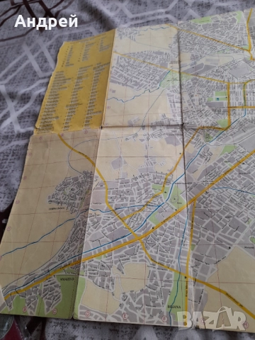 Стара карта,План указател София #2, снимка 3 - Други - 51634109