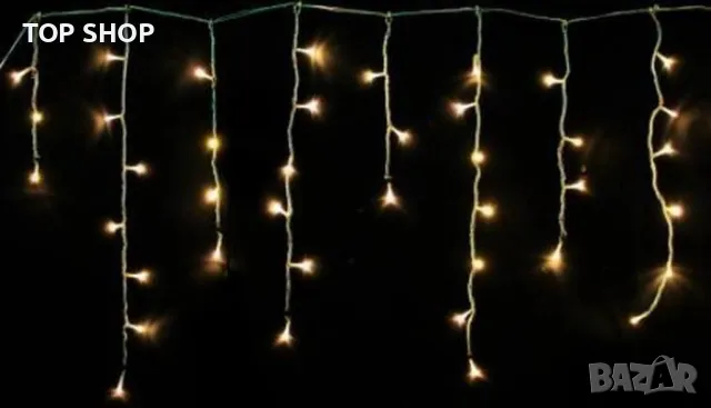 Лампичи 360 бр/12м на ток- светлинна завеса капчуци, снимка 2 - Декорация за дома - 48490737