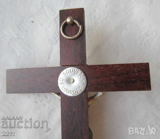 Различни: Стар кръст, разпятие, религия, дърво и метал, кръстове, висулка, снимка 7 - Други ценни предмети - 28872700