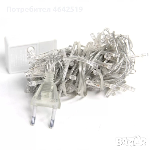 Коледни LED лампички, 100бр лампички/10 метра гирлянд., снимка 2 - Декорация за дома - 52337492