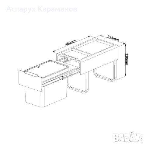 Кош за вграждане в кухня, снимка 6 - Кухни - 51707120