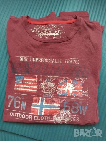 Napapijri - 100% оригинална мъжка фланела дълъг ръкав, XL размер