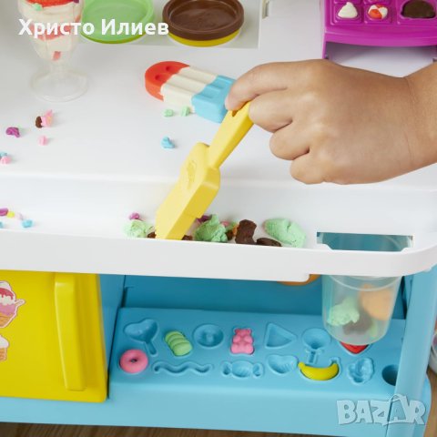 Play Doh - Голям Камион за сладолед с пластелин, снимка 4 - Пластелини, моделини и пясъци - 43263079