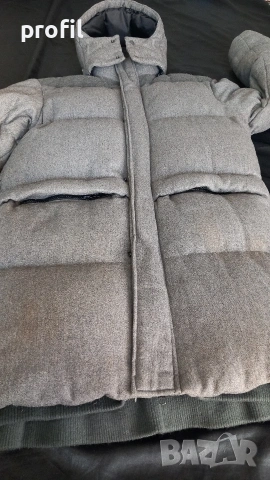 Пухено вълнено палто/яке H&M M, снимка 2 - Якета - 53162213