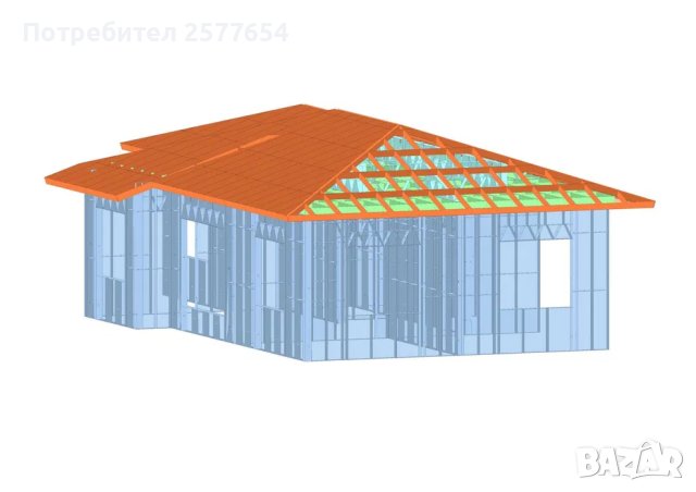 Къща,Бунгало,Преместваема къща,Сглобяеми къщи,Модулни,Жилищни-100м², снимка 3 - Строителни материали - 44140847