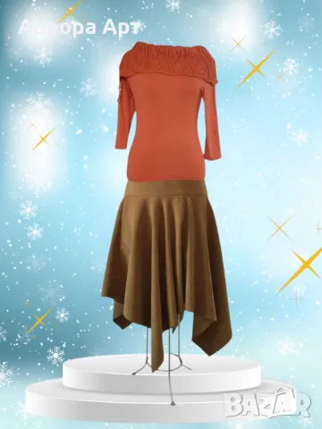 Блуза вискоза, тухлен цвят , снимка 3 - Блузи с дълъг ръкав и пуловери - 49329913