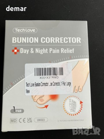 Tech Love Коректорни чорапи за буниони, 1 чифт, голям, снимка 7 - Други - 43938195