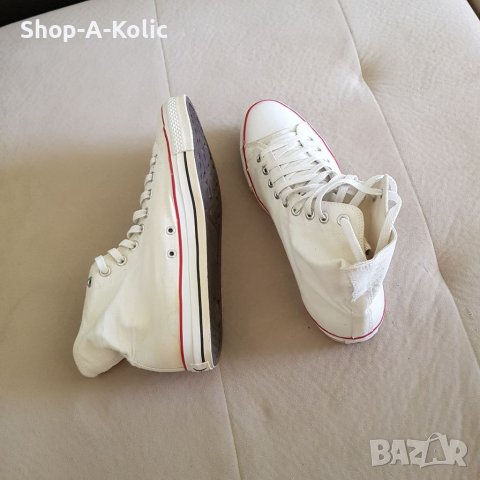 Original Vintage OG FISHBONE White Canvas High Top Sneakers, снимка 3 - Кецове - 38566753
