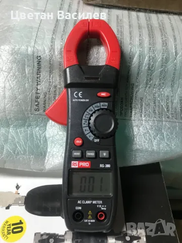 RS PRO RS380 Clamp Meter, Max Current 400A ac CAT III 600 V, снимка 3 - Друга електроника - 47689194