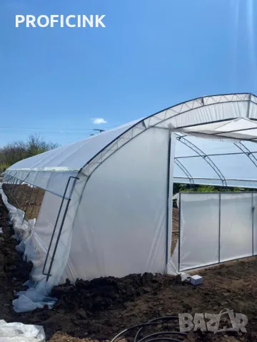 ОРАНЖЕРИИ - Българско производство, ”Тунелен тип” - 6м ширина, снимка 6 - Оранжерии - 47833377