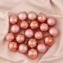 4278 Комплект коледни топки за елха Розово злато, 20 броя, Ф 4 см