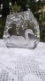 Масивна кристална скулптура с лебед